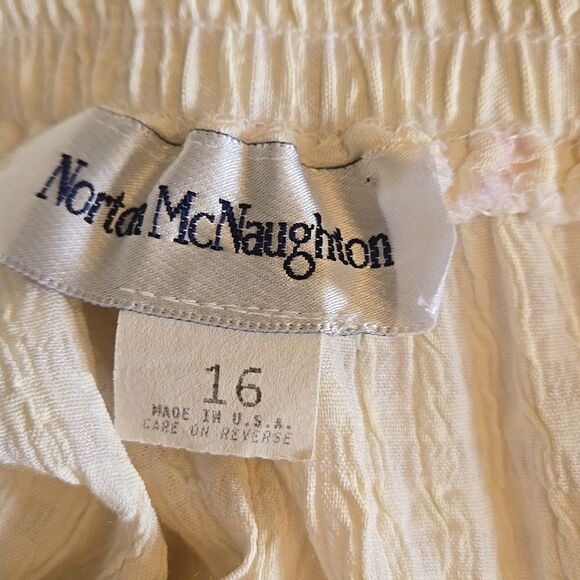 Vintage Norton McNaughton Cream Button Front Maxi Skirt - Picture 7 of 8